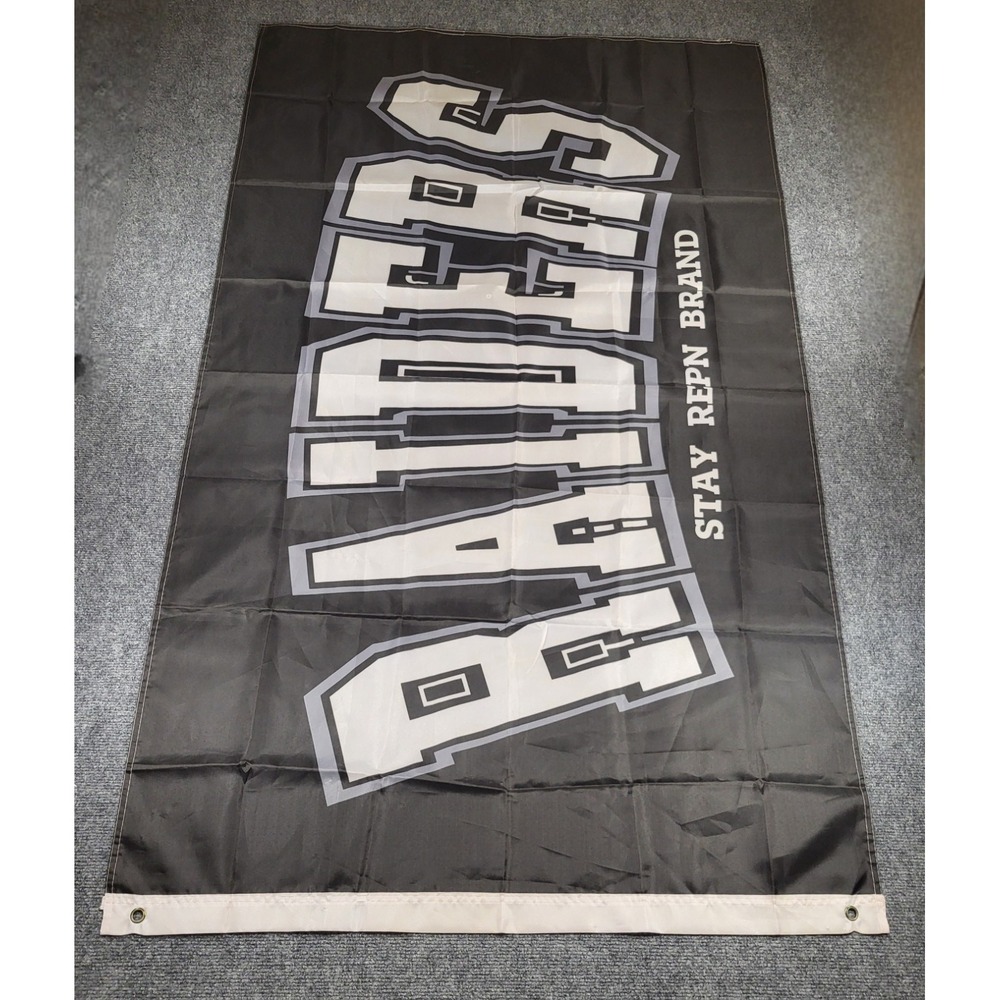 NFL Raiders Flag - 3x5 FT "Stay Repn Brand" Banner